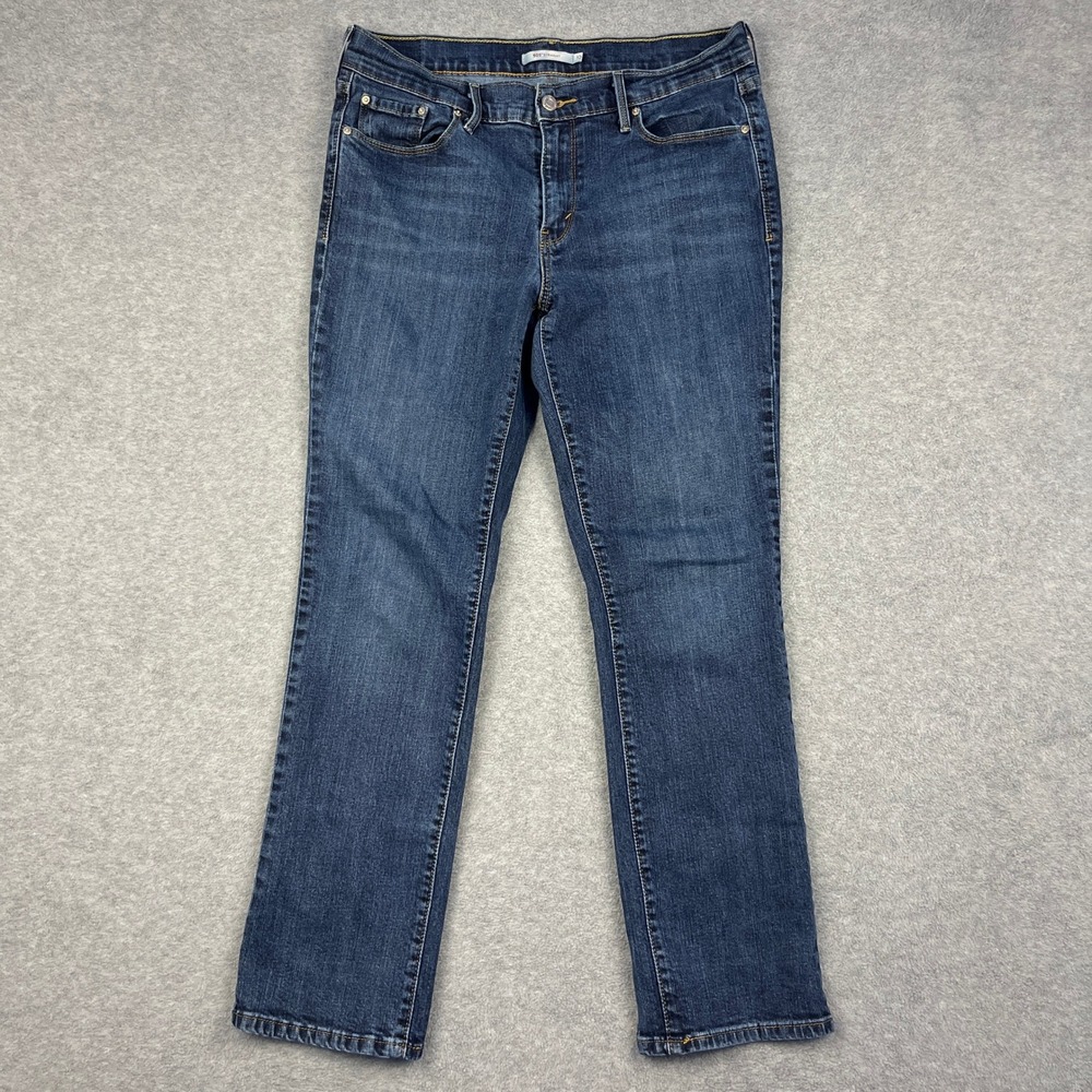 Levi's Jeans Womens 10 Blue 505 Straight Leg Denim Dark Wash
